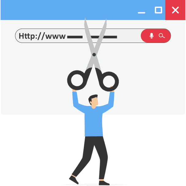 URL Shortening Illustration